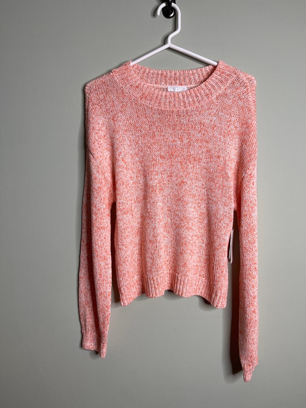 Abound Coral Knit Sweater Medium